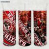 Kansas City Chiefs 20oz Skinny Tumbler Template PNG, Kansas City Chiefs Football Tumbler Wrap PNG, Football Logo Tumbler Sublimation Design PNG Download