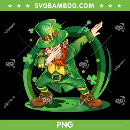 Leprechaun Dabbing PNG, Leprechaun Happy Patrick Day 2023 PNG, St Patrick Day PNG