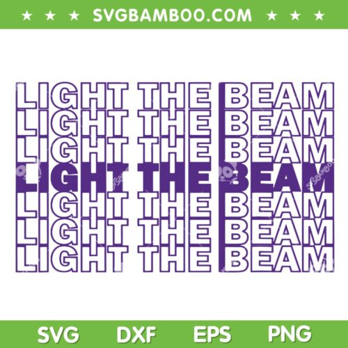 Light The Beam SVG PNG, Sacramento Kings Light The Beam SVG, Retro Light The Beam DXF EPS SVG PNG