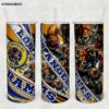 Los Angeles Rams 20oz Skinny Tumbler Template PNG, NFL Los Angeles Rams Tumbler Wrap PNG, Football Logo Tumbler Sublimation Design PNG Download