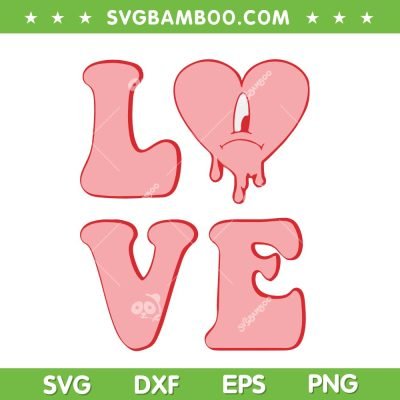 Love Sad Heart SVG PNG, Bad Bunny Valentine SVG, Love Bad Bunny Valentine DXF EPS SVG PNG Love Sad Heart SVG PNG, Bad Bunny Valentine SVG, Love Bad Bunny Valentine DXF EPS SVG PNG