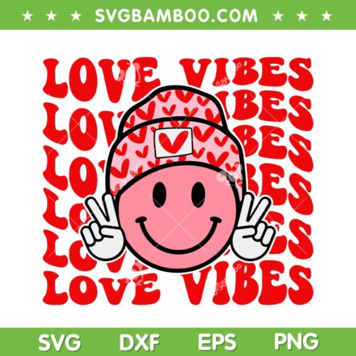 Love Vibes Valentine's Day 2023 Love Vibes Valentine's Day 2023 SVG PNG, Retro Smiling Valentine SVG, Valentine Heart DXF EPS SVG PNGSVG PNG, Retro Smiling Valentine SVG, Valentine Heart DXF EPS SVG PNG