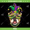 Mardi Gras Bulldog Dog PNG, Mardi Gras Carnival Jester PNG, Funny Dog Mardi Gras PNG