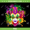 Mardi Gras Joker Mask PNG, Color Splash Mardi Gras PNG, Funny Mardi Gras Mask PNG