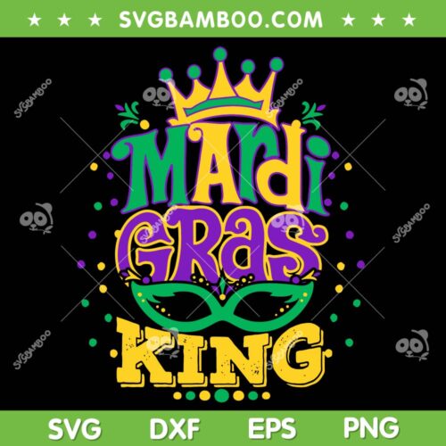 Mardi Gras King Crown Louisiana SVG PNG, 2023 Mardi Gras Queen Crown Mask SVG, Mardi Gras King DXF EPS SVG PNG