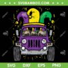 Mardi Gras Monster Truck Jester Pug SVG PNG, Mardi Gras Pug Dog SVG, Mardi Gras Carnival DXF EPS SVG PNG
