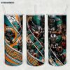 Miami Dolphins Tumbler Wrap PNG, Miami Dolphins Football Tumbler Template Sublimation, Football 20oz Skinny Tumbler PNG