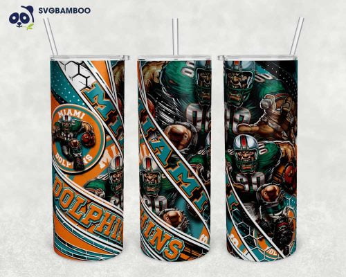 Miami Dolphins Tumbler Wrap PNG, Miami Dolphins Football Tumbler Template Sublimation, Football 20oz Skinny Tumbler PNG Miami Dolphins Tumbler Wrap PNG, Miami Dolphins Football Tumbler Template Sublimation, Football 20oz Skinny Tumbler PNG