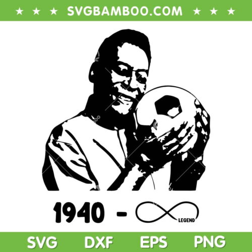 Rip Pele 2020 SVG PNG, Brazil Pele SVG, Pele 10 Brazil SVG, King Of Football DXF EPS SVG PNG