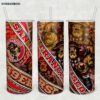 San Francisco 49ers Tumbler Wrap PNG, San Francisco 49ers Logo Tumbler Template Sublimation, Football 20oz Skinny Tumbler PNG