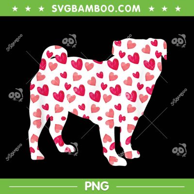 Valentines Day Pug Hearts PNG, Pug Valentine PNG, Pug Dog With Hearts PNG Valentines Day Pug Hearts PNG, Pug Valentine PNG, Pug Dog With Hearts PNG