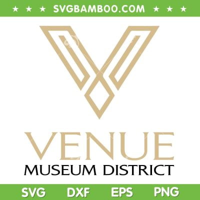 Venue Museum District Logo SVG PNG, Venue Luxury Apartments SVG, Museum District Part DXF EPS SVG PNG