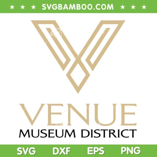 Venue Museum District Logo SVG PNG, Venue Luxury Apartments SVG, Museum District Part DXF EPS SVG PNG