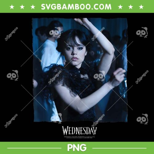 Wednesday Dark Dancing Queen PNG, Wednesday Dance PNG, Wednesday Addams PNG