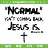 Normal Isn't Coming Back But Jesus Is Revelation 14 SVG PNG, Jesus Quote SVG, Christian Jesus DXF EPS SVG PNG Normal Isn't Coming Back But Jesus Is Revelation 14 SVG PNG, Jesus Quote SVG, Christian Jesus DXF EPS SVG PNG
