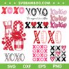 XOXO Valentine SVG Bundle, XOXO Hearts Valentine SVG Bundle, Valentines Day SVG Bundle DXF EPS SVG PNG