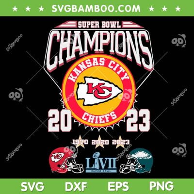 2023 Chiefs Super Bowl Champions SVG, Kansas City Chiefs Champs SVG PNG, Mahomes MVP Chiefs DXF EPS SVG PNG