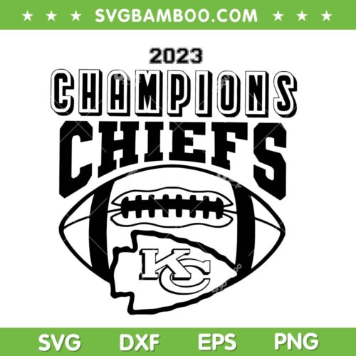 2023 Chiefs Champions SVG, Kansas City Chiefs Champ SVG PNG, Mahomes Goat DXF EPS SVG PNG