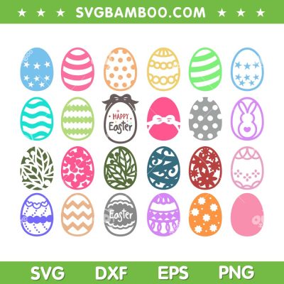 2023 Easter Eggs SVG Bundle, Happy Easter Day 2023 SVG Bundle, Easter Eggs DXF SVG PNG EPS