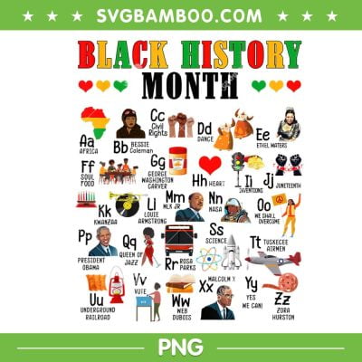ABCs Of Black History Month PNG, Black Lives Matter Pride PNG, Black History Month PNG ABCs Of Black History Month PNG, Black Lives Matter Pride PNG, Black History Month PNG