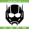 Ant Man SVG Cut Files, Marvel Ant Man Head SVG, Quantumania 2023 Movies DXF EPS SVG PNG