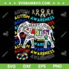 Autism Awareness Elephant SVG PNG, Autism Puzzle Elephant SVG, Autism Awareness DXF SVG PNG EPS