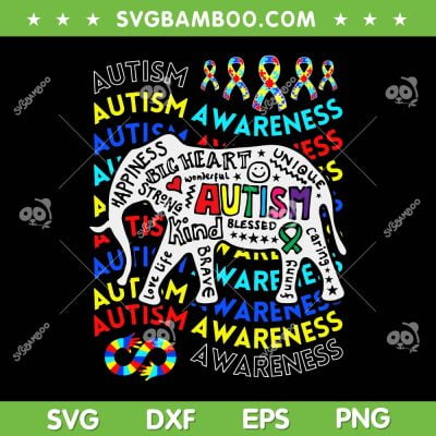 Autism Awareness Elephant SVG PNG, Autism Puzzle Elephant SVG, Autism Awareness DXF SVG PNG EPS Autism Awareness Elephant SVG PNG, Autism Puzzle Elephant SVG, Autism Awareness DXF SVG PNG EPS