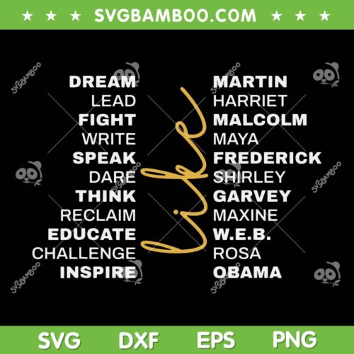 Black History Month Quote 2023 SVG PNG, Black History Month African American SVG, Black Quote DXF EPS SVG PNG