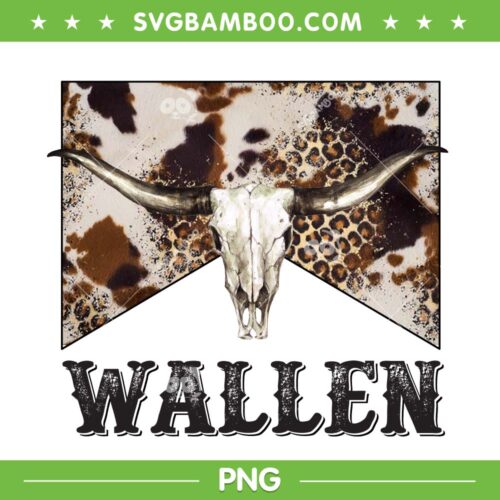 Bull Skull Wallen PNG, Country Music Singer Morgan Wallen PNG, Wallen Bull Skull PNG