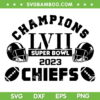Champions LVII 2023 Chiefs SVG PNG, KC Chiefs Super Bowl LVII 2023 SVG, Chiefs Football DXF EPS SVG PNG Champions LVII 2023 Chiefs SVG PNG, KC Chiefs Super Bowl LVII 2023 SVG, Chiefs Football DXF EPS SVG PNG