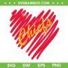 Chiefs Heart SVG PNG, Kansas City Lover Fan SVG, Kansas City Chiefs Heart DXF EPS SVG PNG