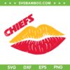 Chiefs Lips SVG PNG, Chiefs Lips Football SVG, Kansas City Chiefs DXF EPS SVG PNG