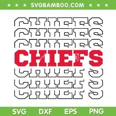 Chiefs Monogram SVG PNG, Chiefs Football SVG, Kansas City Chiefs DXF EPS SVG PNG