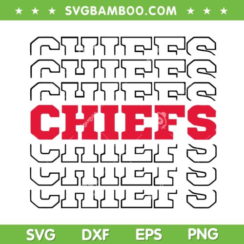 Chiefs Monogram SVG PNG, Chiefs Football SVG, Kansas City Chiefs DXF EPS SVG PNG