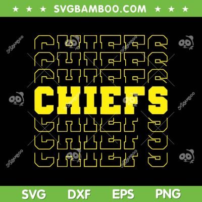 Chiefs Monogram SVG PNG, Kansas City Chiefs SVG, Chiefs Football DXF EPS SVG PNG