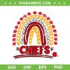 Chiefs Football Rainbow SVG, Kansas City Chiefs Rainbow SVG, NFL Chiefs Football Digital Downloads