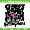 Chiefs Super Bowl 2023 SVG PNG, Super Bowl Champions SVG, NFL Football DXF EPS SVG PNG