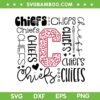 Chiefs Typography SVG PNG, Chiefs Cheer SVG, Kansas City Chiefs Football DXF EPS SVG PNG