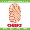 Chiefs Fingerprints SVG PNG, Kansas City Chiefs ADN SVG, Chiefs Football DXF EPS SVG PNG