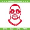 Chris Jones SVG PNG, Kansas City 95 SVG, Face Chris Jones 95 DXF EPS SVG PNG