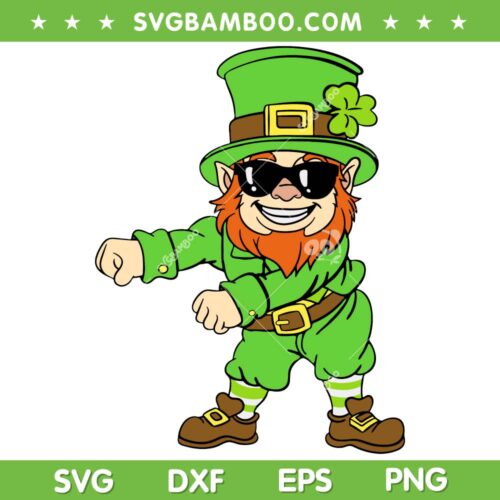 Dancing Leprechauns St Patricks Day SVG, Leprechauns Griddy Dance SVG, Funny Patricks Day DXF SVG PNG EPS