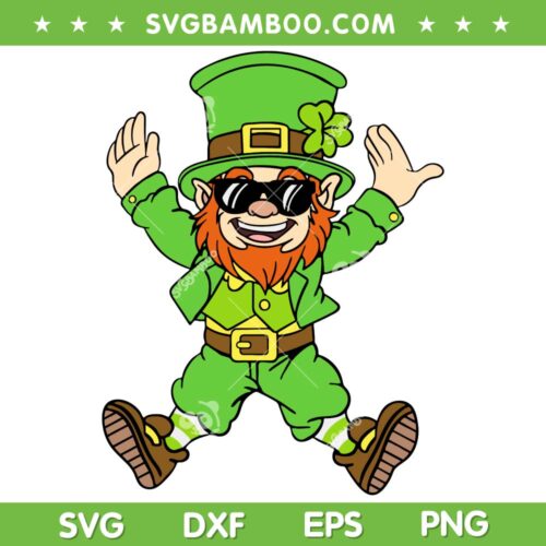Dancing Leprechauns Patrick Day SVG PNG, Funny Dancing St Patricks Day SVG, Happy Leprechauns DXF SVG PNG EPS