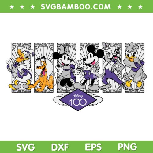 Disney 100 Years Wonder 2023 SVG PNG, Mickey And Minnie 100 Years SVG, 100 Years Of Wonder DXF EPS SVG PNG