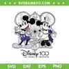Disney 100 Years Of Wonder SVG PNG, Mickey And Minnie 100 Years Of Wonder SVG, Disney 100 Years DXF EPS SVG PNG