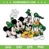 Disney Friends St Patricks Day SVG PNG, Mickey Mouse And Friends Saint Patrick SVG, Funny St Patricks Day DXF EPS SVG PNG