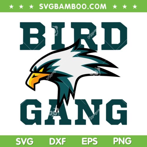 Eagle Bird Gang SVG PNG, Philadelphia Eagles SVG, Bird Gang DXF EPS SVG PNG