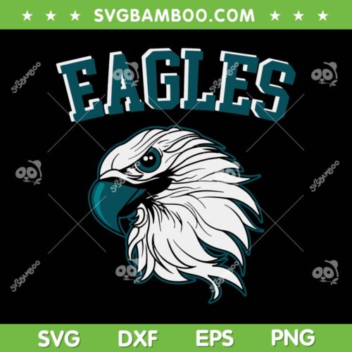 Eagles Fly SVG PNG, Eagles Super Bowl SVG, Flying Eagles DXF EPS SVG PNG