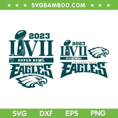 Eagles Super Bowl Football SVG PNG, Super Bowl LVII 2023 SVG, Football Sports DXF EPS SVG PNG Eagles Super Bowl Football SVG PNG, Super Bowl LVII 2023 SVG, Football Sports DXF EPS SVG PNG