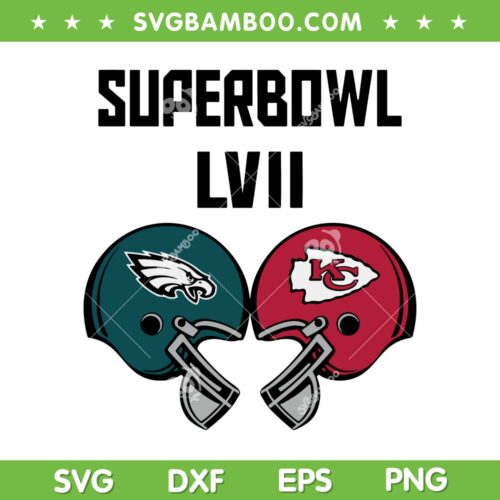Eagles Vs Chiefs Super Bowl LVII 2023 SVG PNG, Kelce Vs Jason SVG, Super Bowl LVII DXF EPS SVG PNG