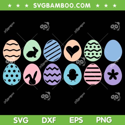 Easter Egg SVG Bundle, Happy Easter Day SVG Bundle, Family Easter 2023 DXF SVG PNG EPS